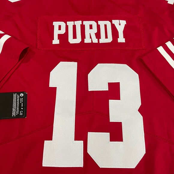 NFL San Francisco 49ers Brock Purdy #13 Mens Red Jersey - Picture 7 of 7